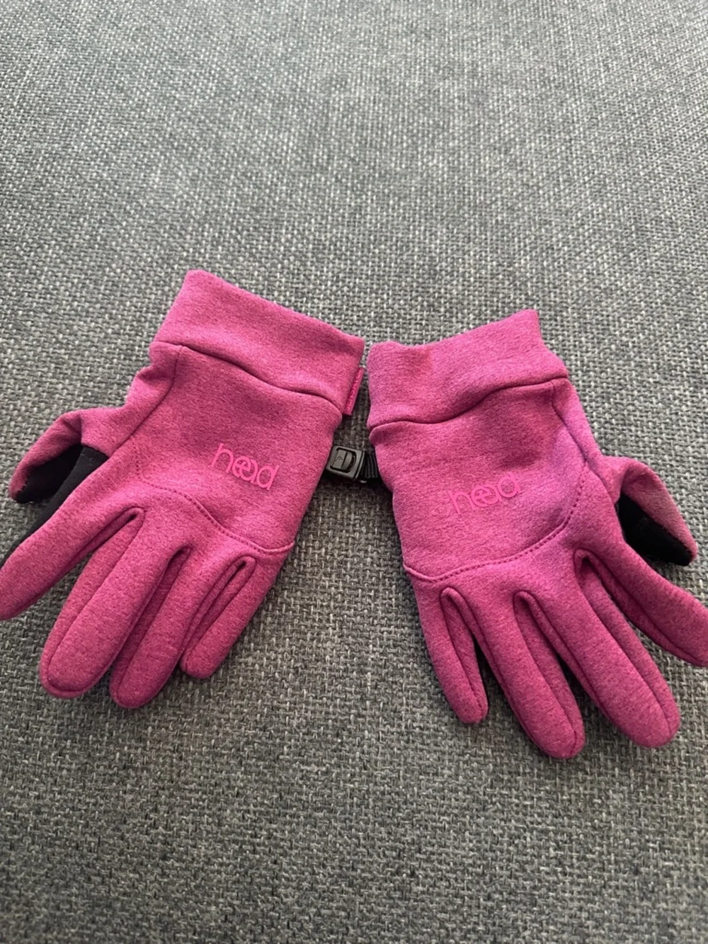 Black Pink Grip Athletic kids Gloves